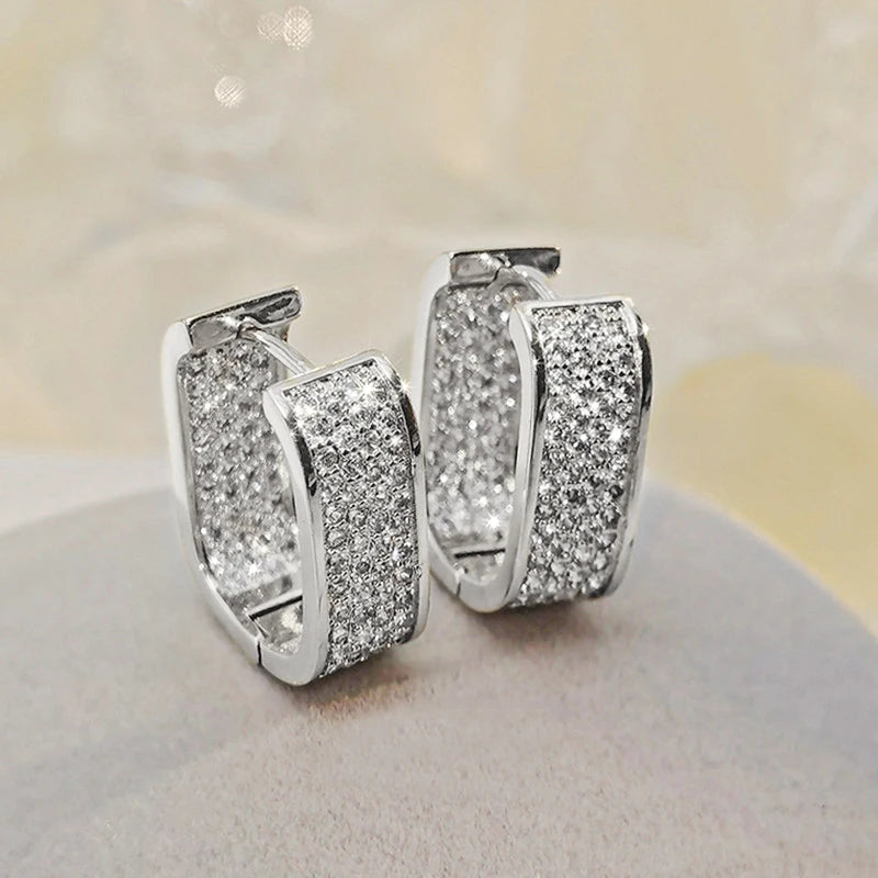 Earrings for Women 925 Silver Versatile Girls Earrings Hot Jewelry